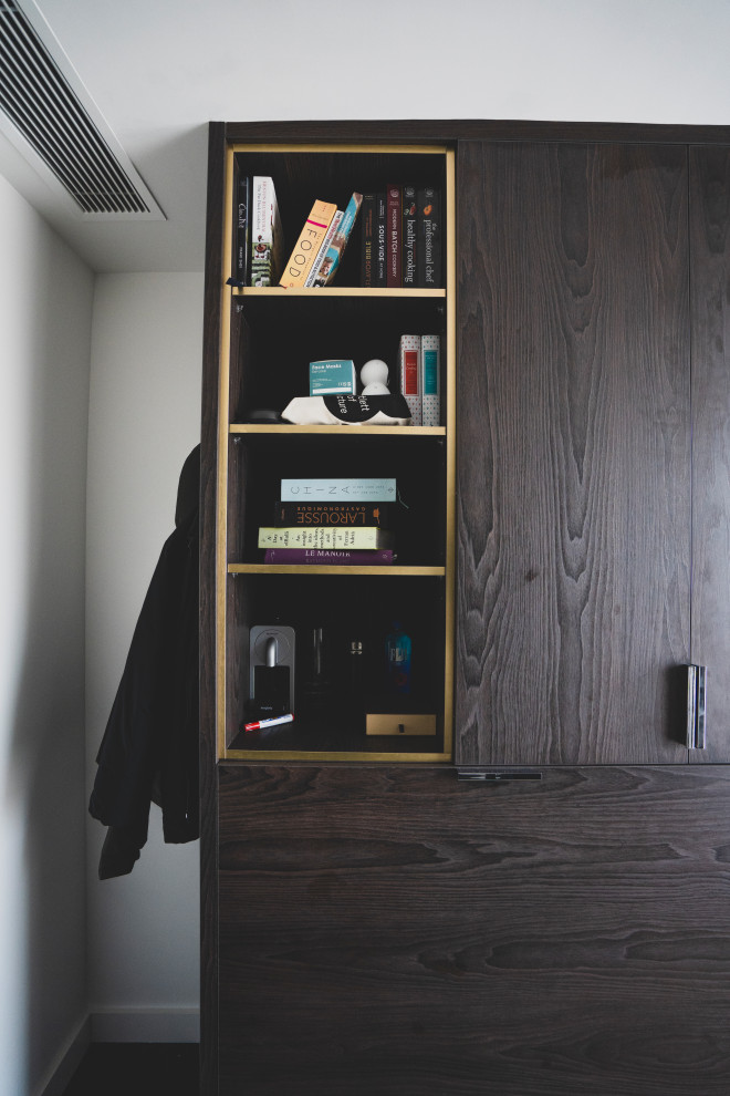 Wall Bed Wooden Media Unit