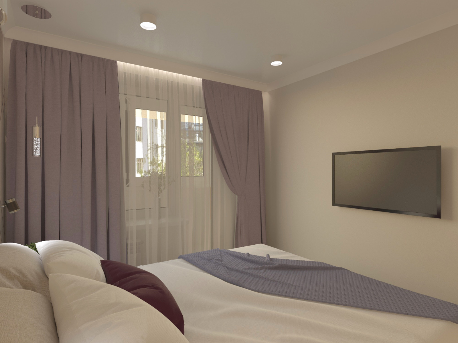 светлая спальня