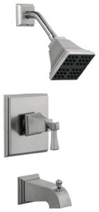 Design House 522029 Torino Tub and Shower Faucet, Satin Nickel Finish