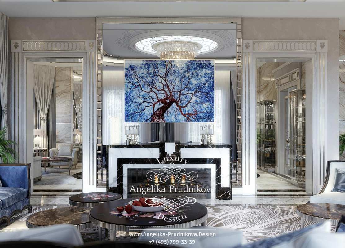 Дизайн-проект интерьера загородного дома в КП Сады Майендорф