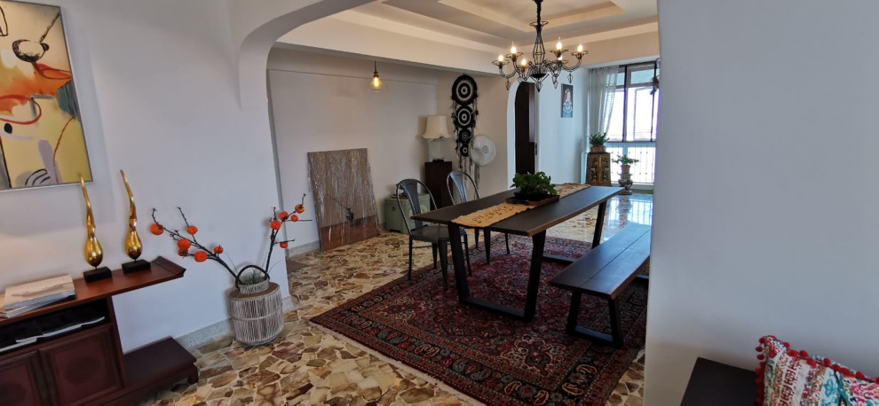 Design ideas for an Asian dining room in Singapore.