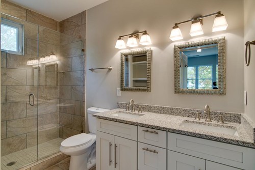 Bathroom With Luna Pearl Granite