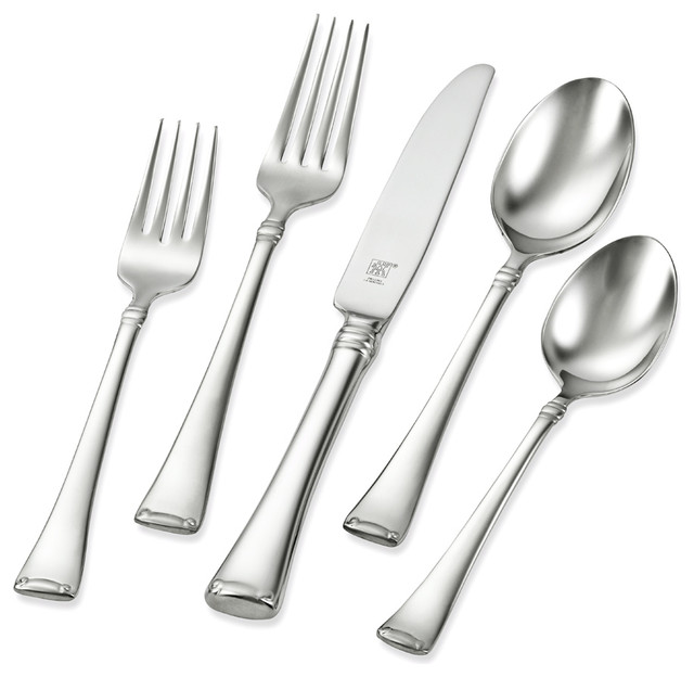 J.A.Henckels Angelico 45Piece 18/10 Stainless Steel Flatware Set