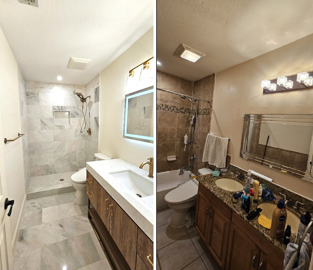 Plano Tx - Ayako's Guest Bathroom Remodel