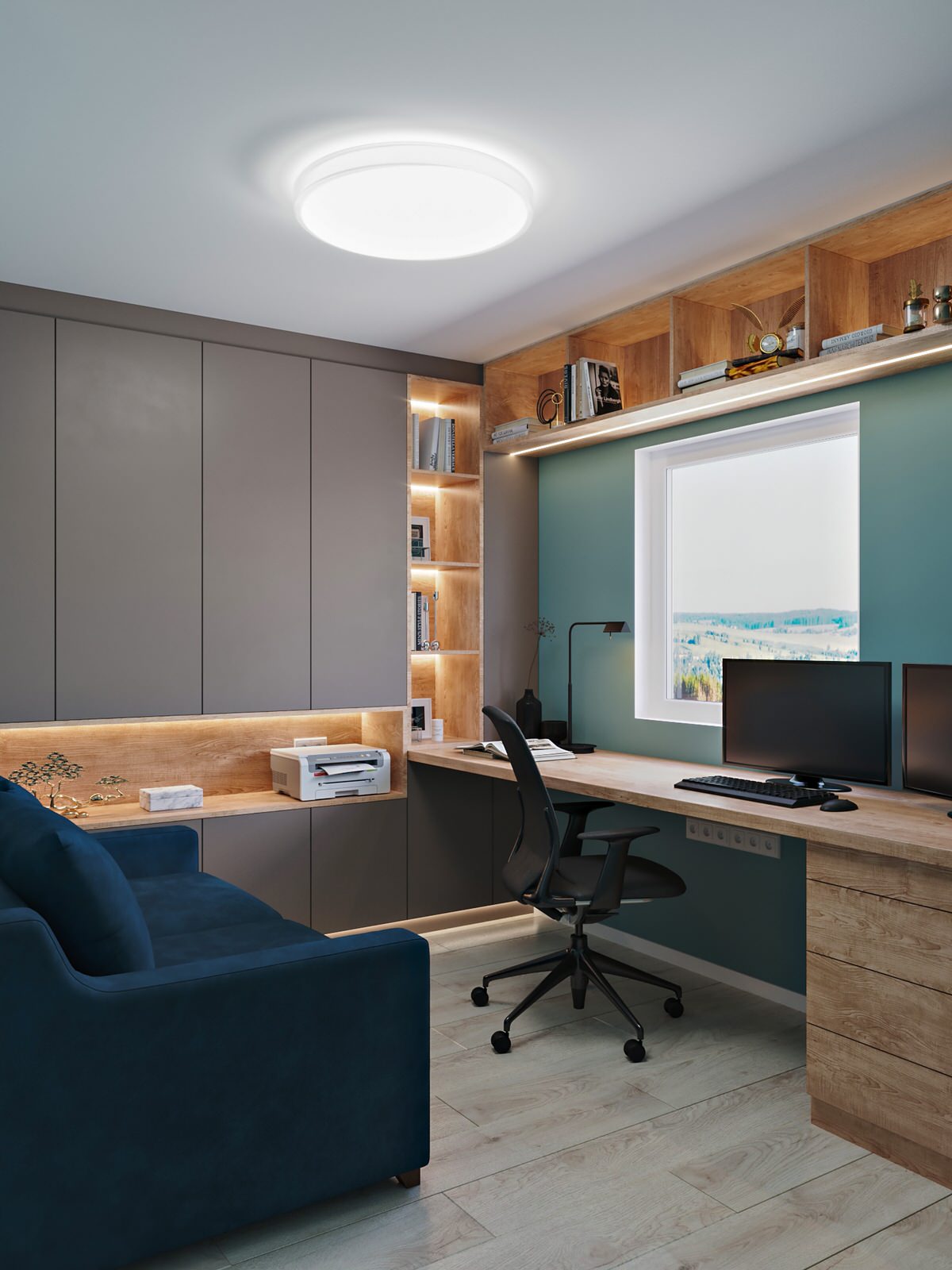 Небелый интерьер