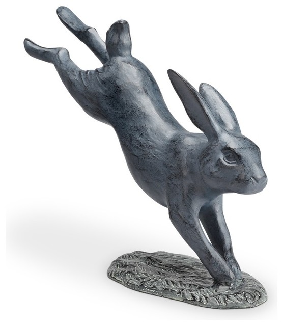 Bunny Rabbit Hop To It Hare Statue Spring Garden Sculpture