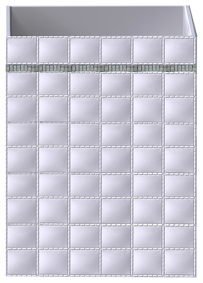 nu steel Giraffe White Wastebasket Contemporary Wastebaskets by