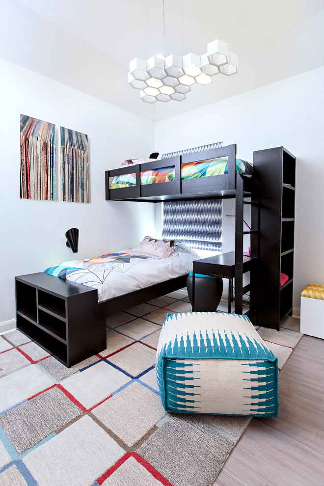 Design ideas for a contemporary kids' room in Houston.