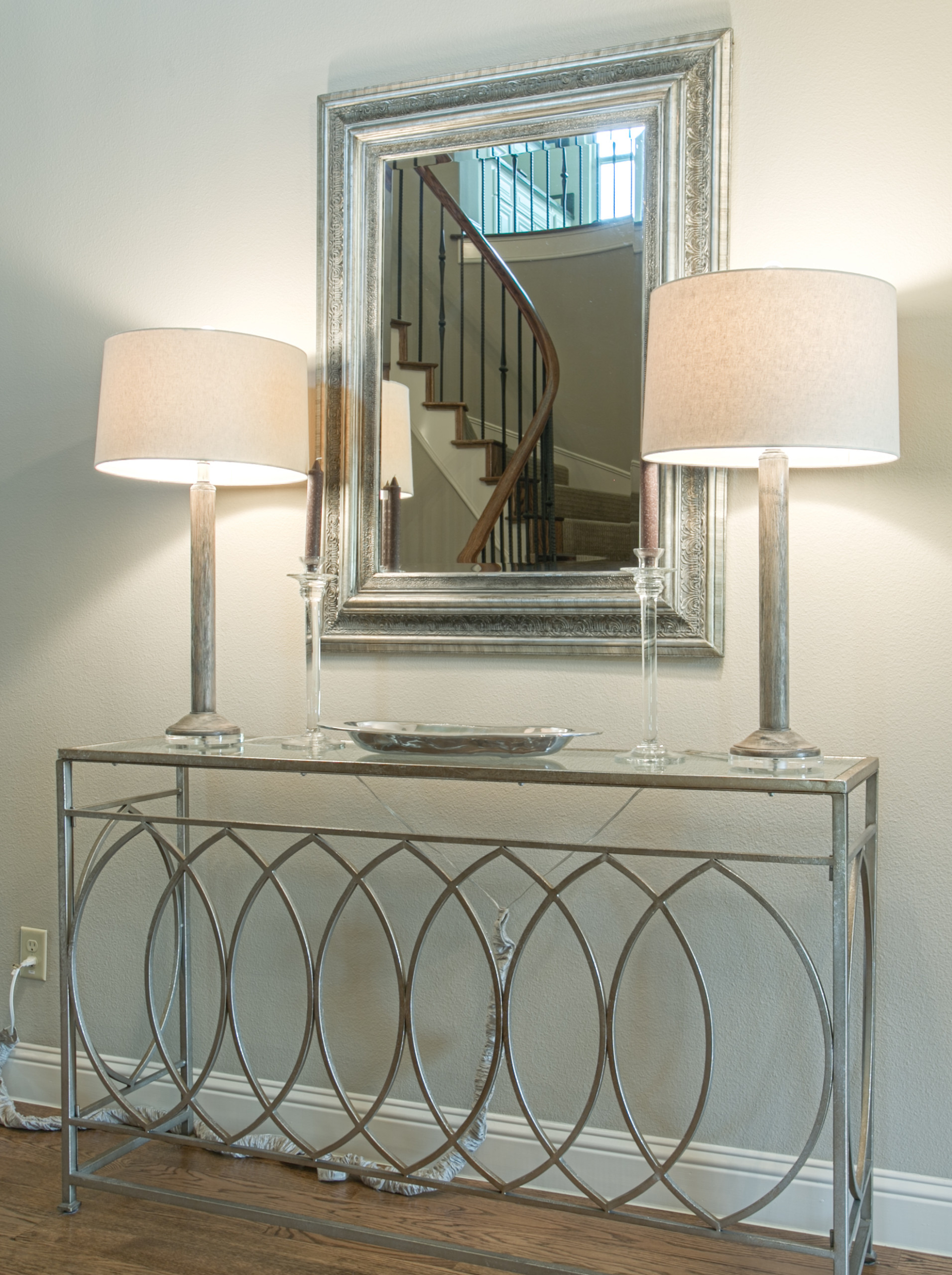 Light and airy console table