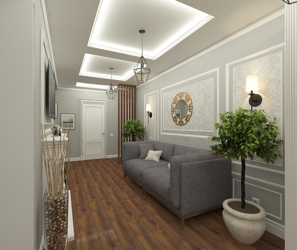 Дизайн проект прихожей  Барнаул Приречная 2а