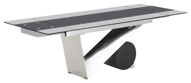 Peru Glass Extending Dining Table