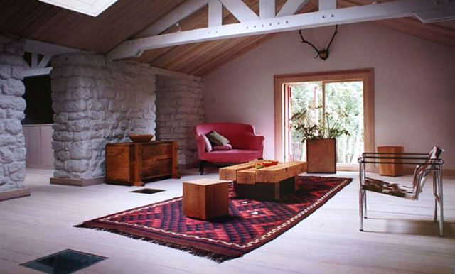Interior lantlig-vardagsrum