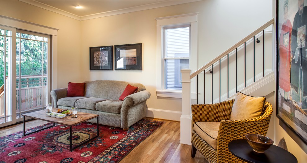 Modern Craftsman Style Update Craftsman Living Room Portland by Brock Design Group