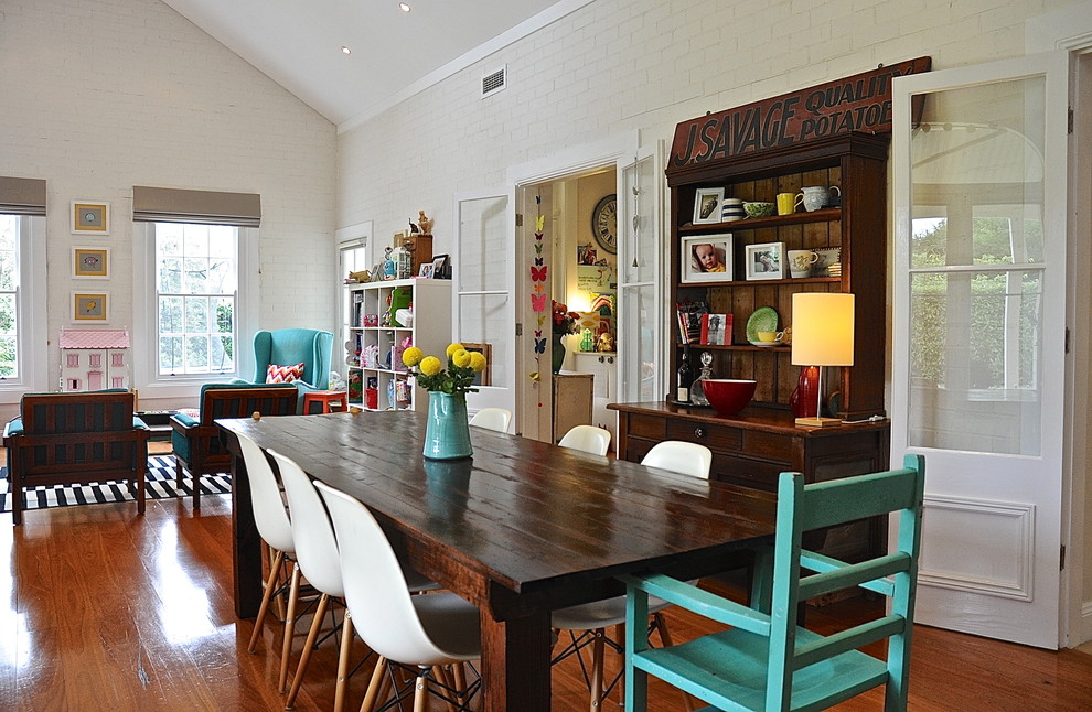 Design ideas for an eclectic open plan dining in Adelaide.