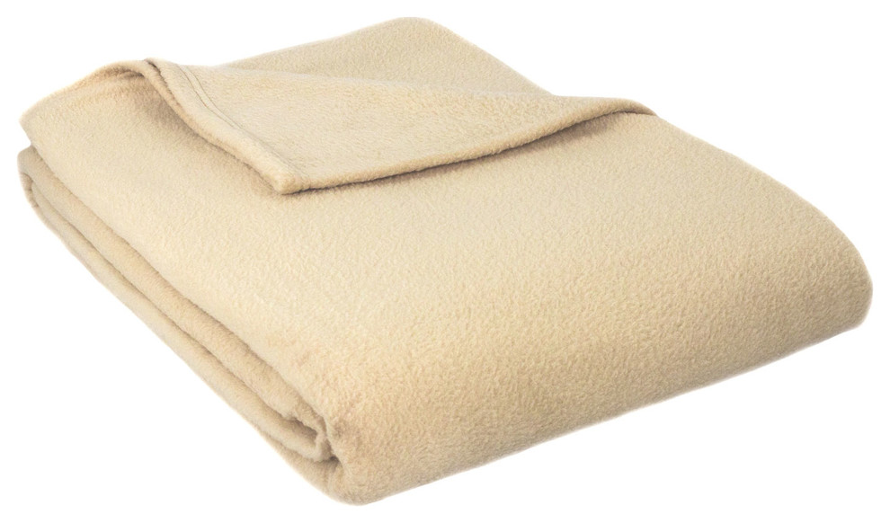 Alta Luxury Hotel Fleece Blanket Contemporary Blankets by COZY FLEECE