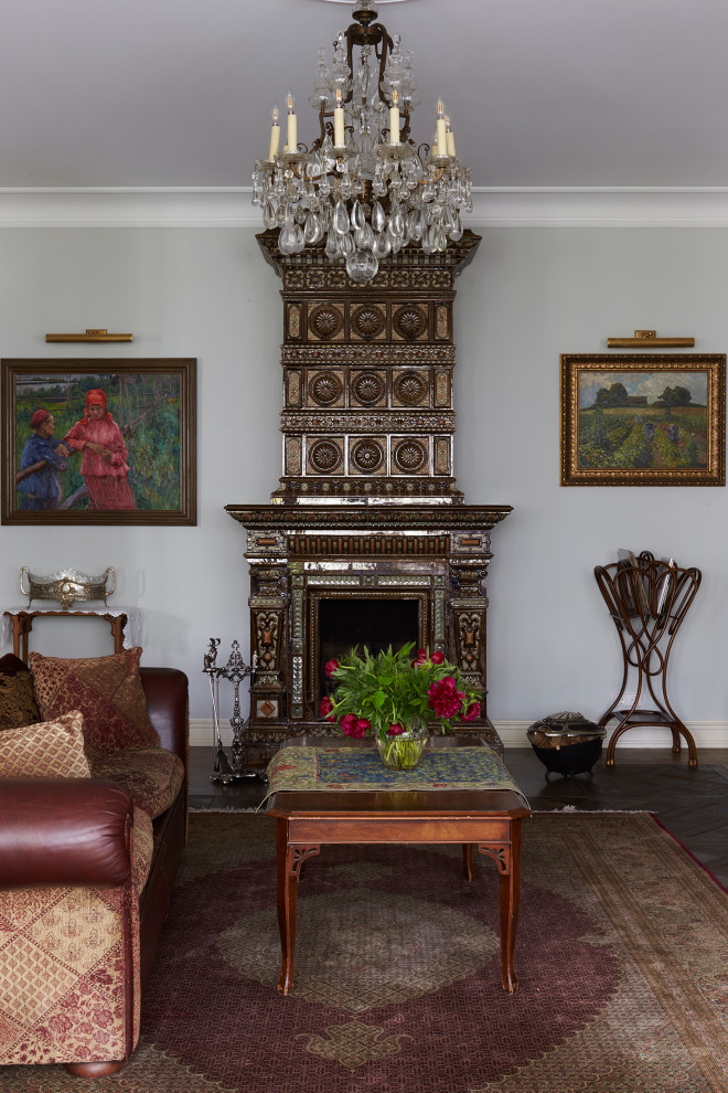 Интерьер каминного зала