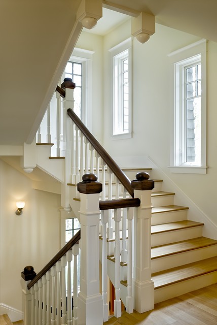 Stair tower traditional-staircase