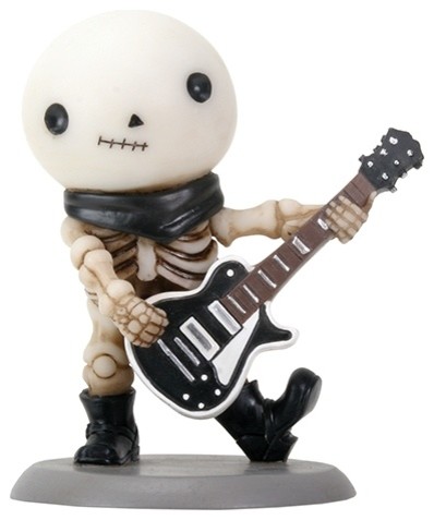 Lucky The Happy Skeleton Smiling Playing Guitar - Rockband Collectible