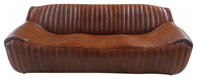 Matthew Izzo Nautique Leather Sofa