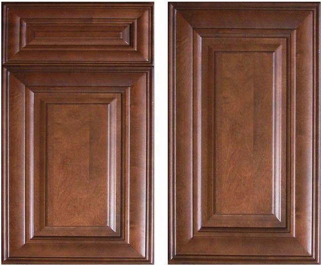 Chocolate Glaze Kitchen Cabinets Home Design - Traditional - Columbus