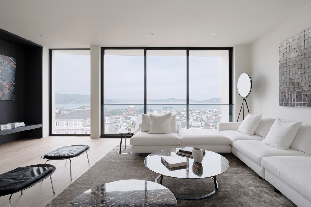 Design ideas for a modern living room in San Francisco.