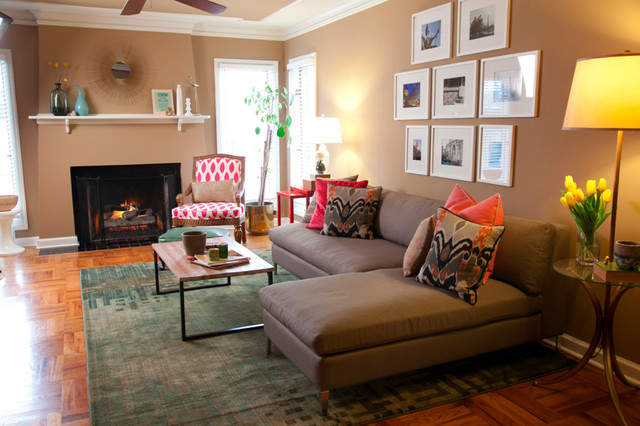 Eclectic Living Room Omaha Creative and Cosy First House eclectic-living-room