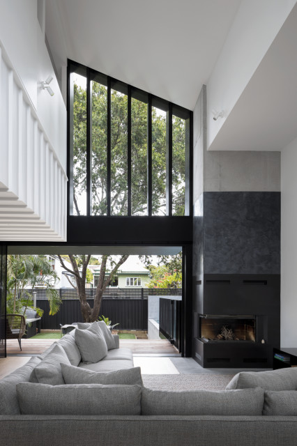 LB House contemporary-vardagsrum