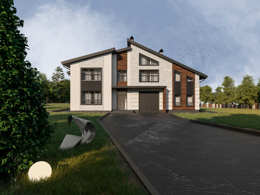 Проектирование фасадов. Современный стиль. 2017 г.