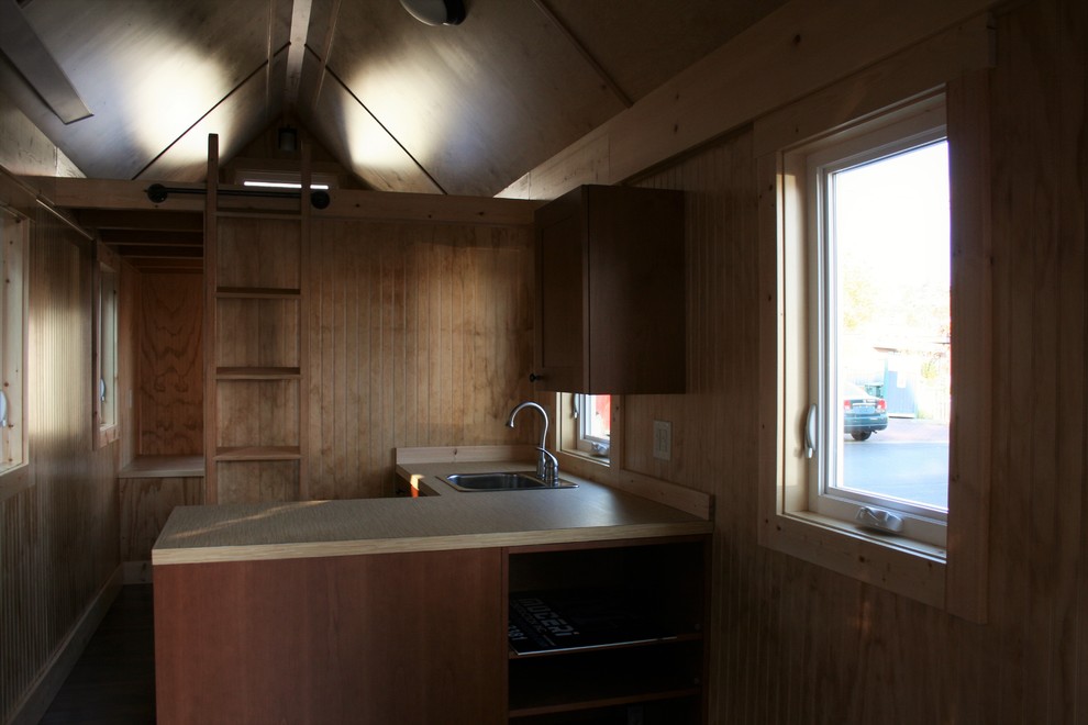 Mountain style kitchen photo in Seattle