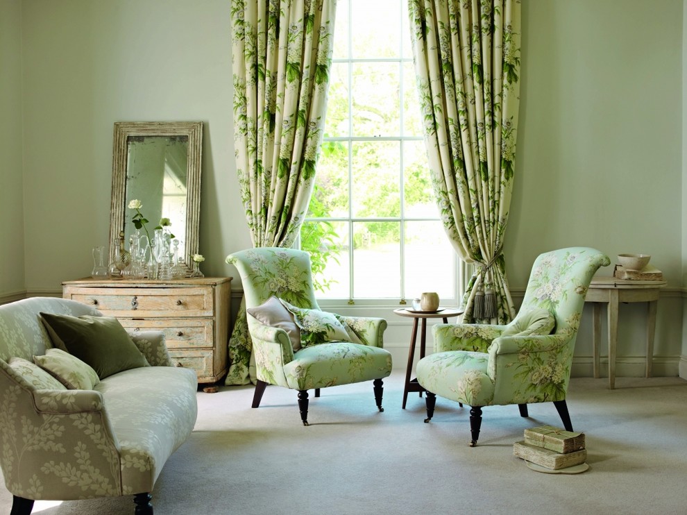 Ткани в готовых интерьерах