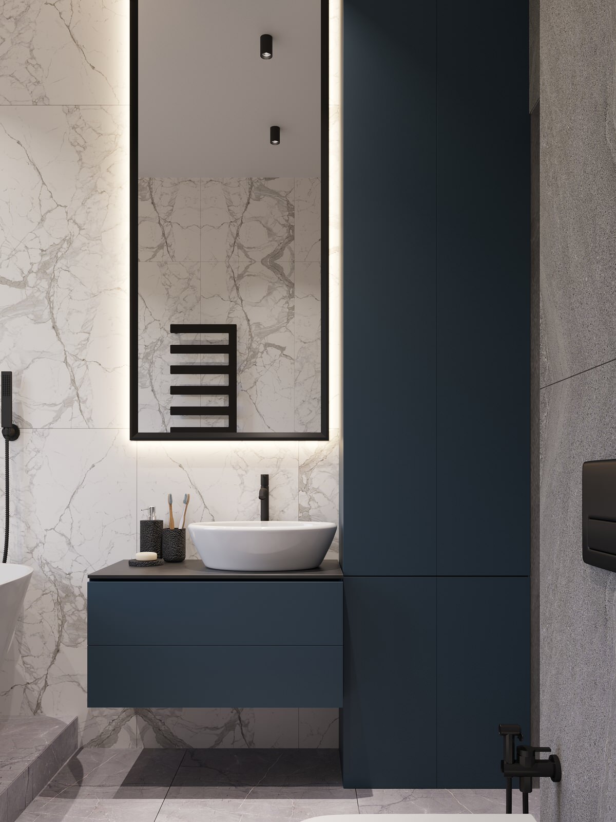 Ванная в загородном доме