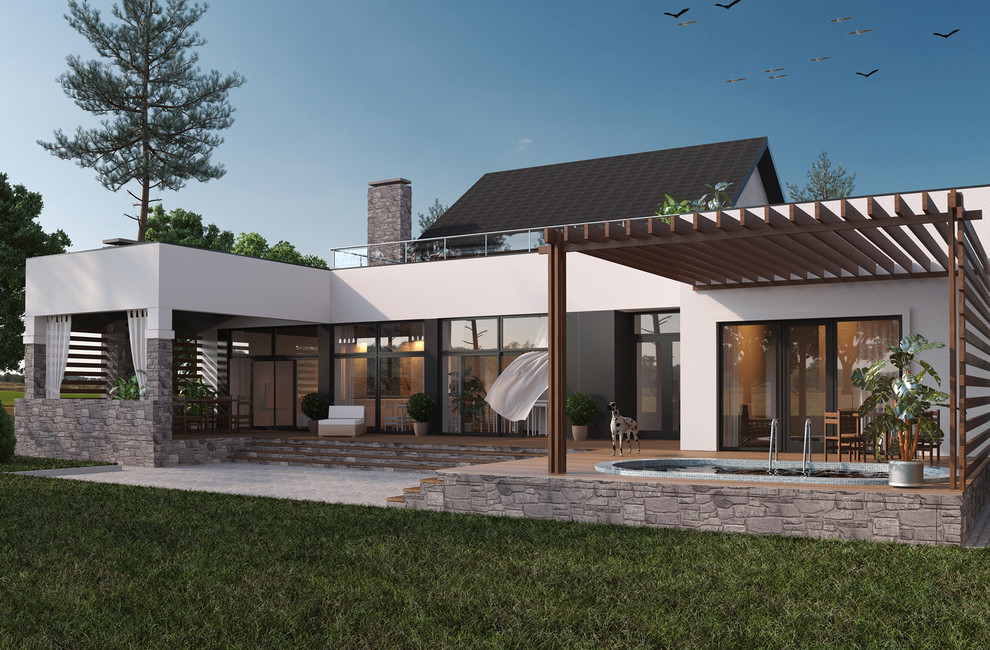 Эскизное решение дома в Нижегородской области