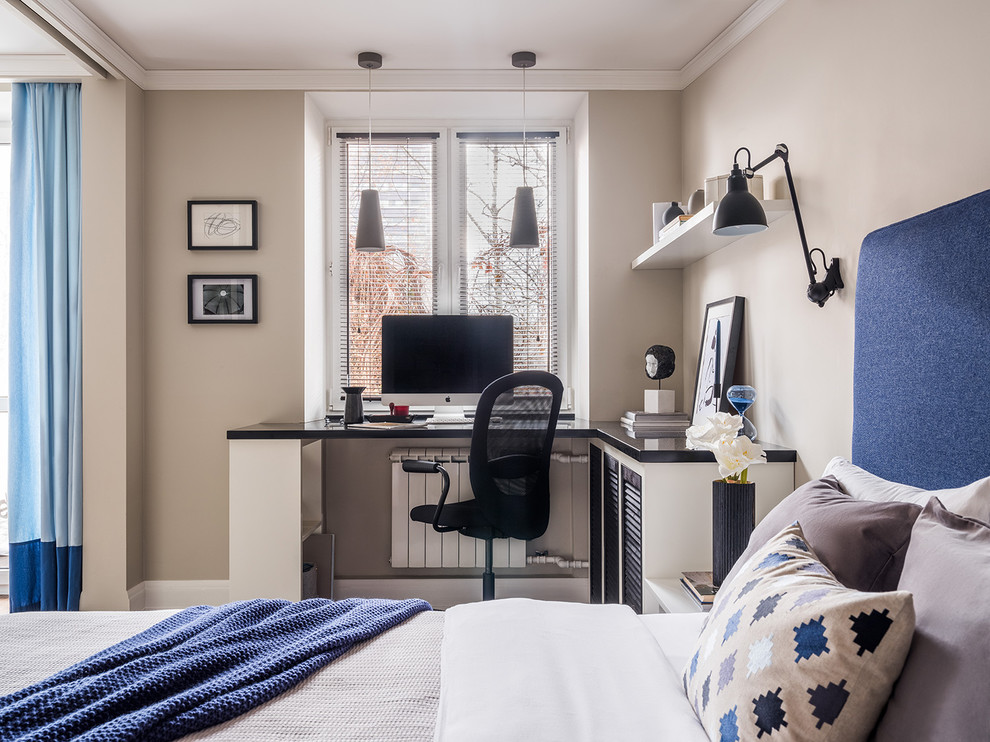 Двухкомнатная квартира в синих тонах