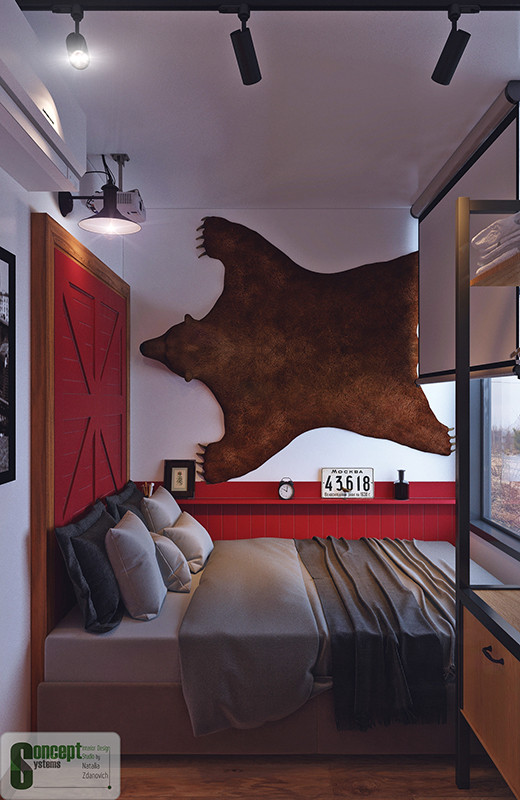 Дом из морского контейнера (спальня 2)