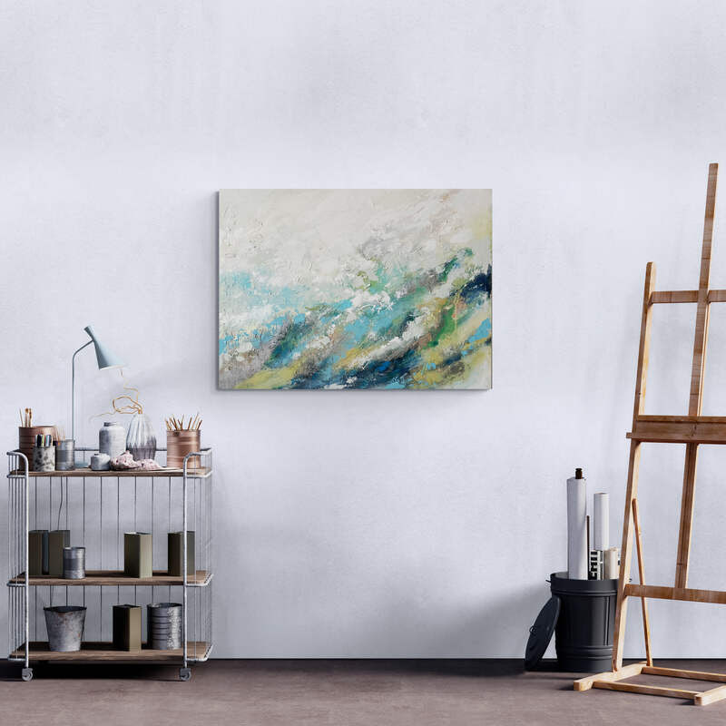 Картина "В море" 60х80см. Холст, акрил