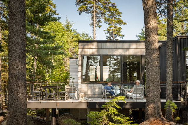 Retreat on Pond's Edge rustico-terrazza