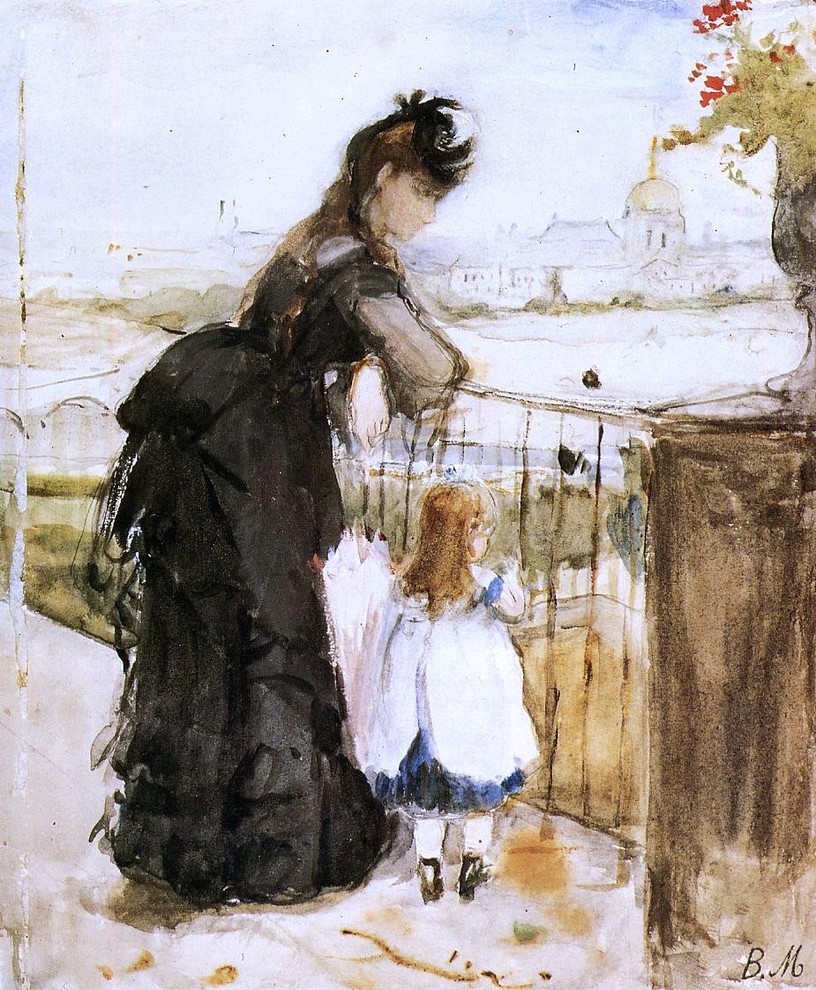 Berthe Morisot On the Balcony, 16"x20" Premium Archival Print