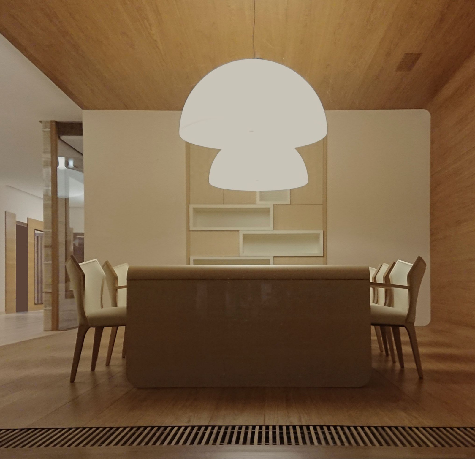 House in a pine forest