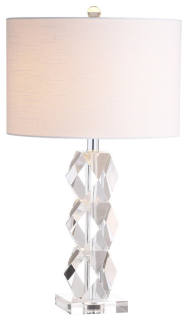 Sofia 26 Crystal Table Lamp Clear, White Crystal Table Lamps