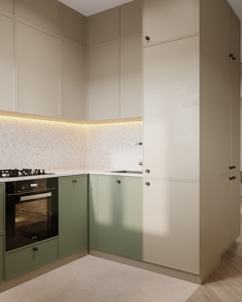 Современный дизайн-проект в пастельных тонах