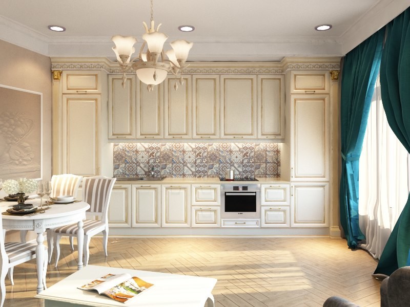 3х к.квартира в классическом стиле