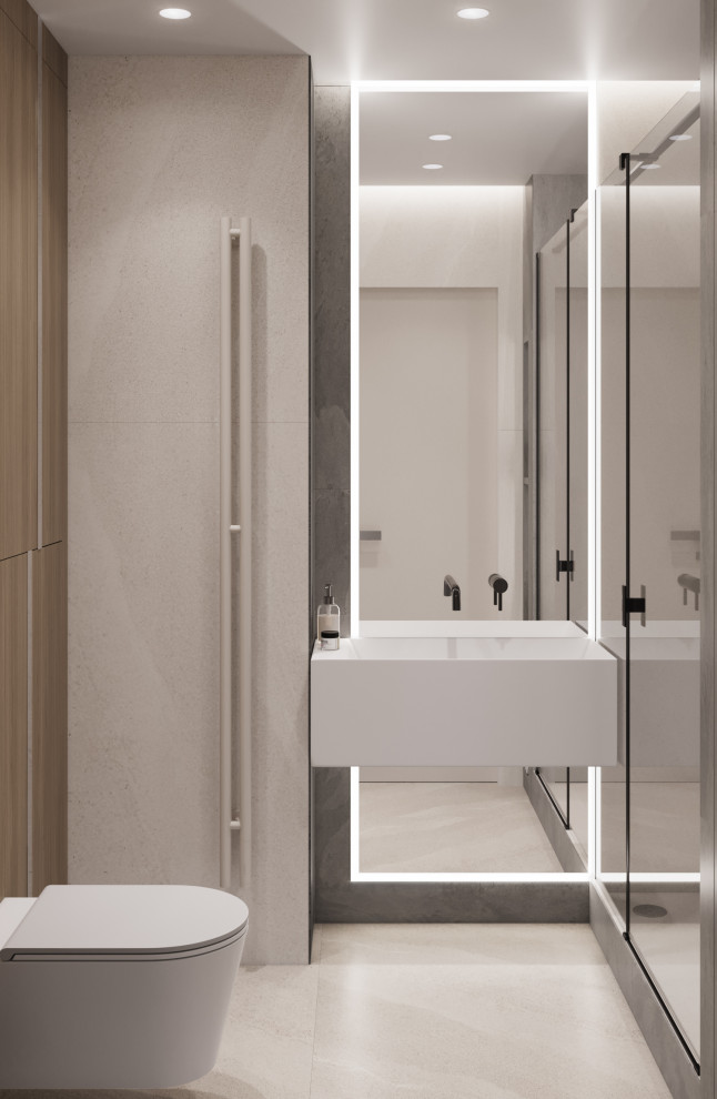 проект "Сдержанный комби на 87м2"