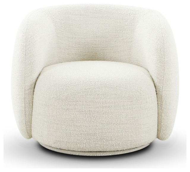 Poly and Bark Poole Swivel Lounge Chair Transitional Armchairs And