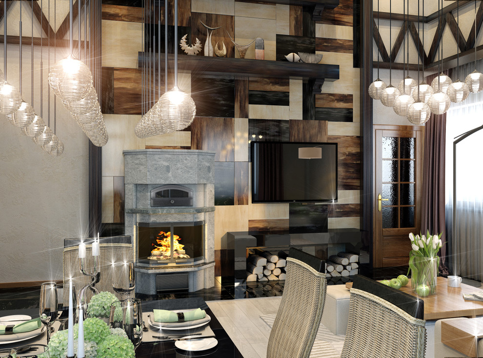 Дизайн-проект кухни-гостиной