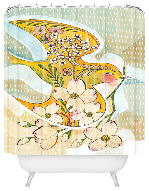 Cori Dantini The Goldfinch Shower Curtain Medium Cori Dantini The Goldfinch Shower Curtain Medium