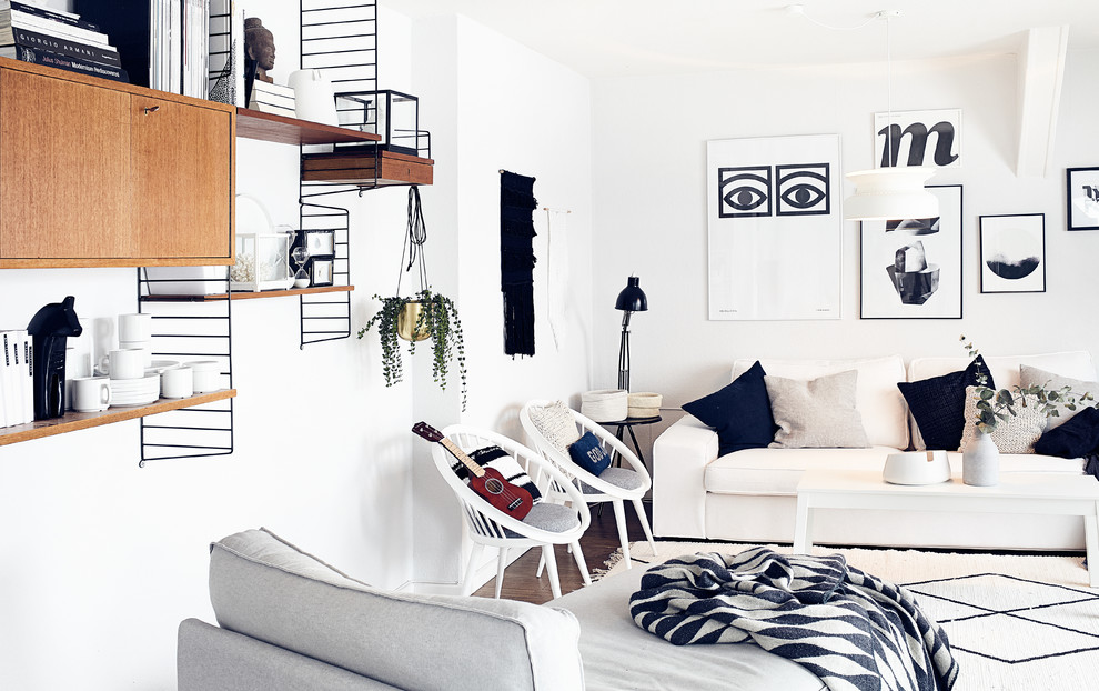 Skandinavisches Wohnzimmer in Hamburg