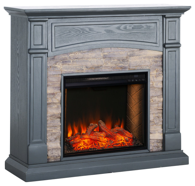 Savannah Smart Media Fireplace Transitional Entertainment Centers