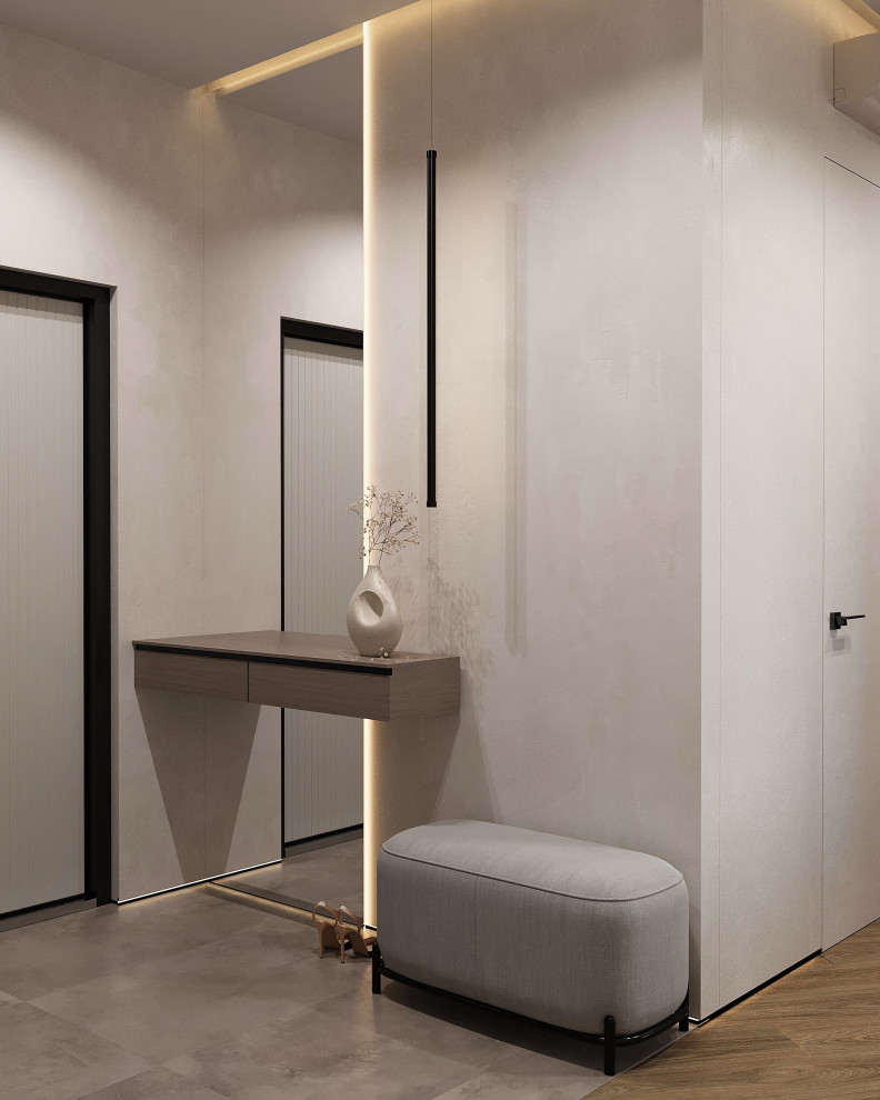 Евродвушка в жк Ilove 78м2 минимализм с элементами ваби-саби