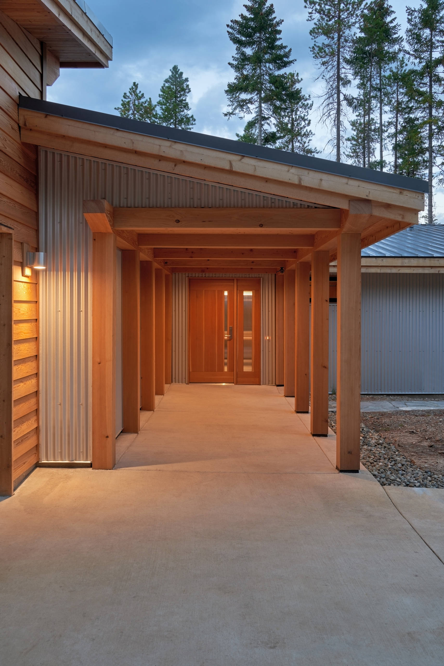 Additional view of the home's entrance.