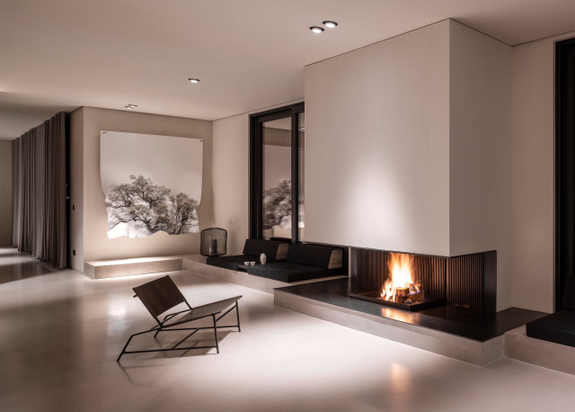 Penthousewohnung M&uuml;nchen contemporary-vardagsrum